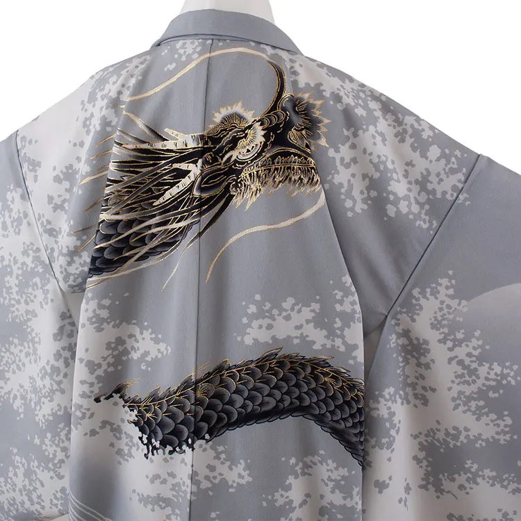 小学校 卒業式 男の子 袴 グレー 龍 1921
