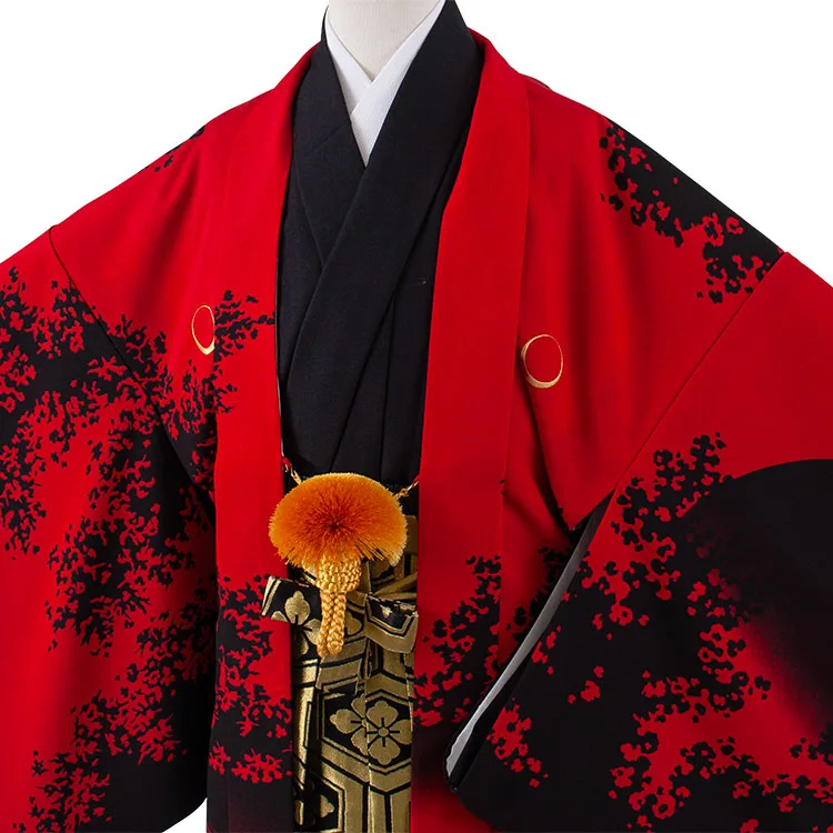 小学校 卒業式 男の子 袴 赤地 龍 1922