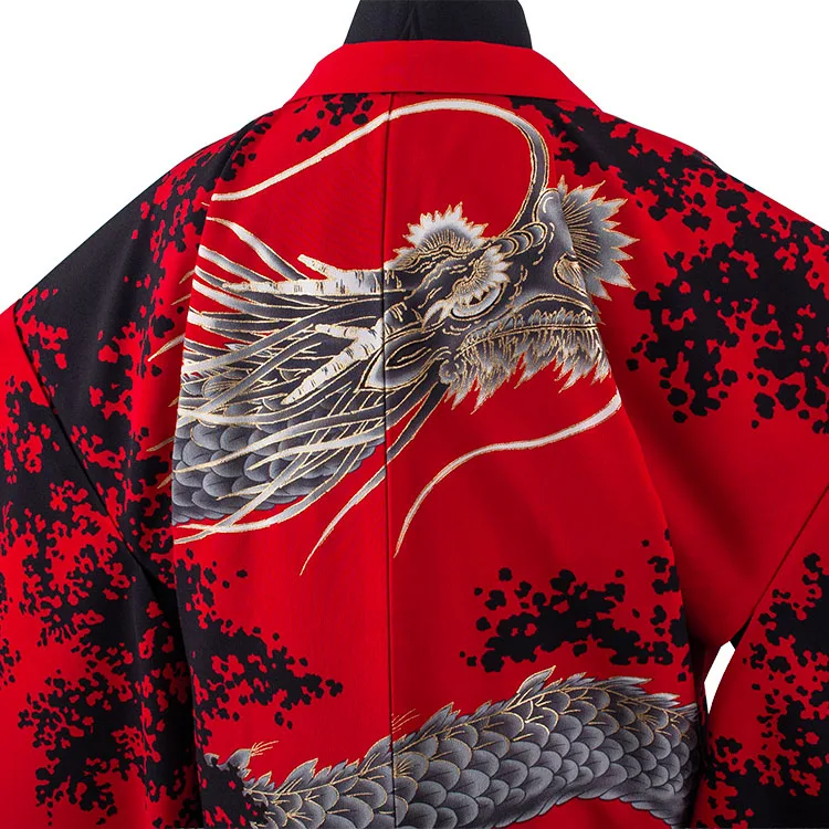 小学校 卒業式 男の子 袴 赤地 龍 1922