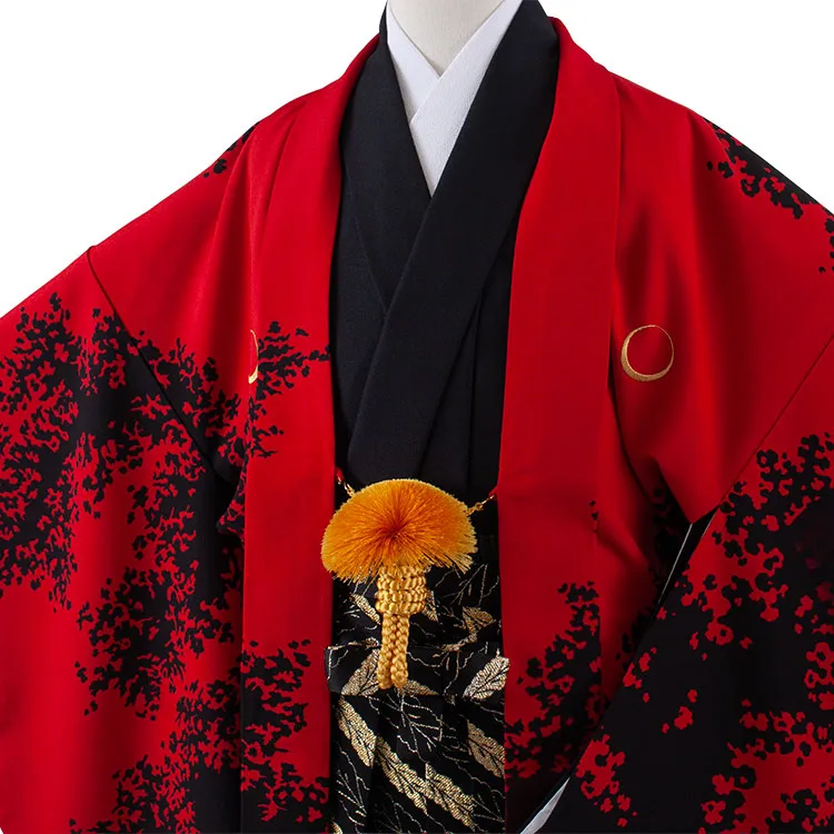 小学校 卒業式 男の子 袴 赤地 龍 1925