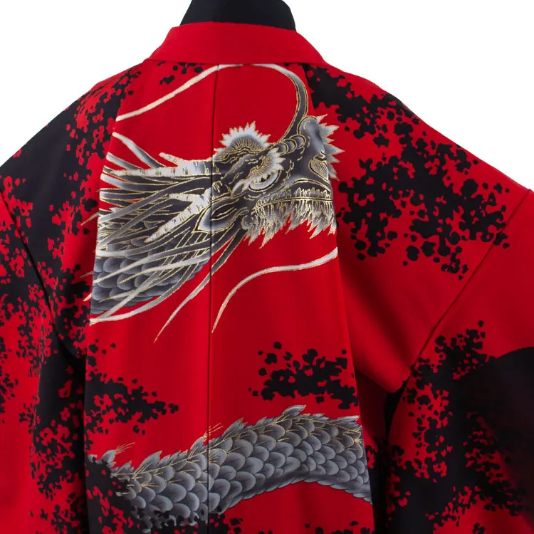 小学校 卒業式 男の子 袴 赤地 龍 1925