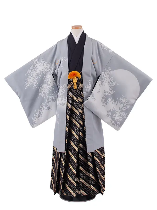 小学校 卒業式 男の子 袴 グレー 龍 1928