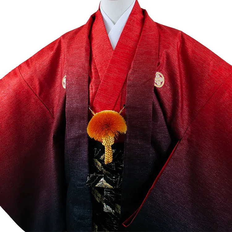 小学校 卒業式 男の子 袴 赤×黒ぼかし 1929