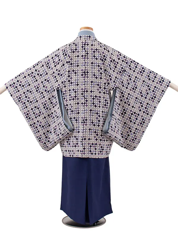 小学校 卒業式 男の子 袴 幾何学模様 1938