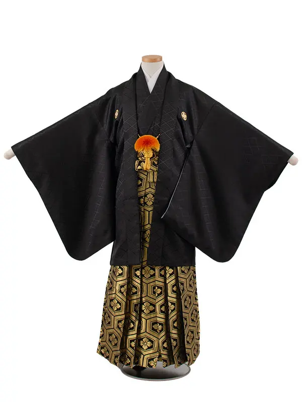 小学校 卒業式 男の子 袴 黒地 1942