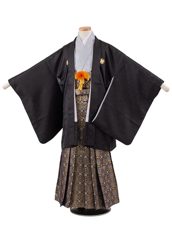 小学校 卒業式 男の子 袴 黒地 1943