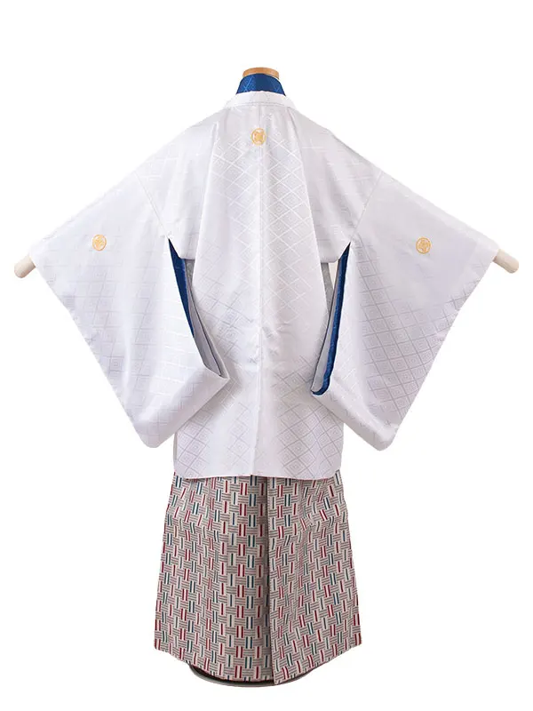 かんたん着付 小学校 卒業式 男の子 袴 白地 1946