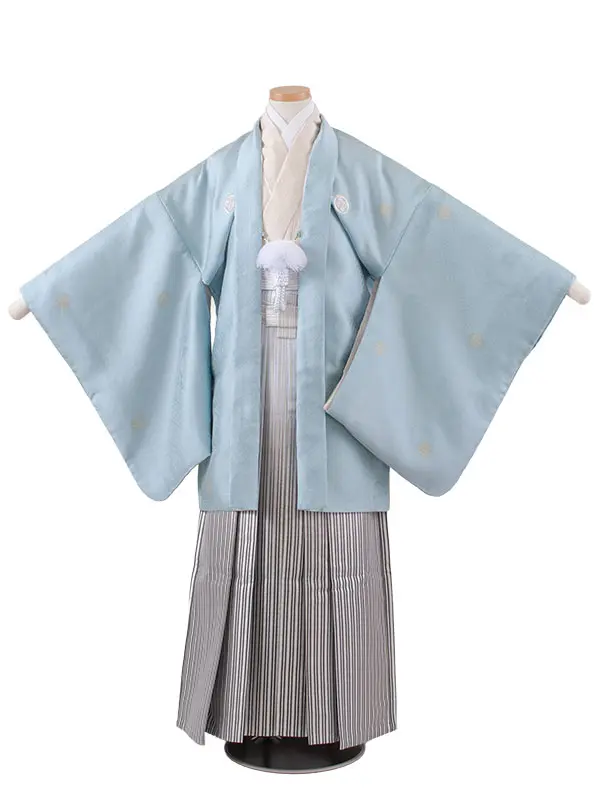 かんたん着付 小学校 卒業式 男の子 袴 空色 1947