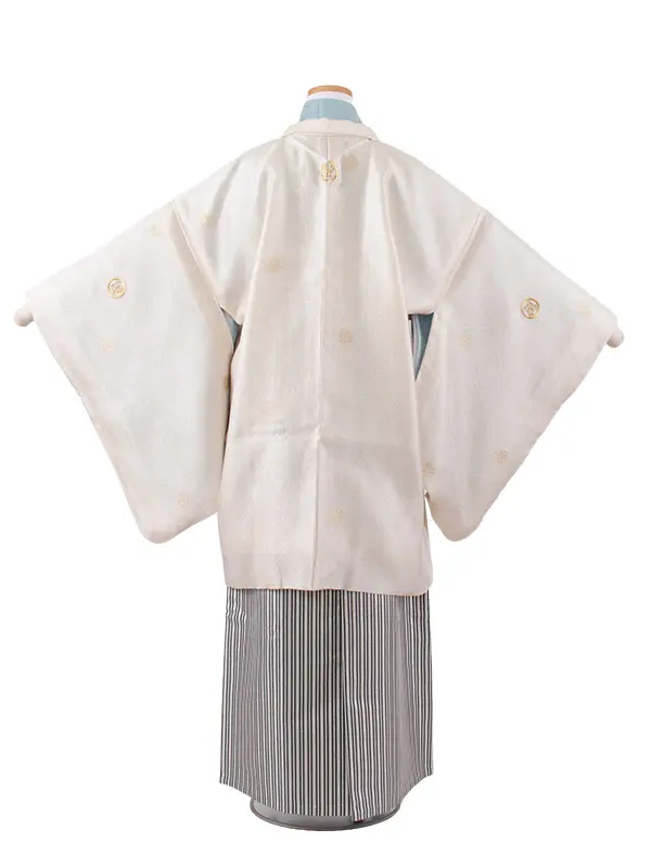 かんたん着付 小学校 卒業式 男の子 袴 薄ベージュ 1948
