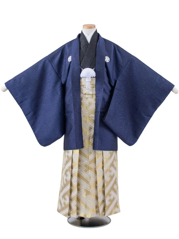 かんたん着付 小学校 卒業式 男の子 袴 紺地 1949