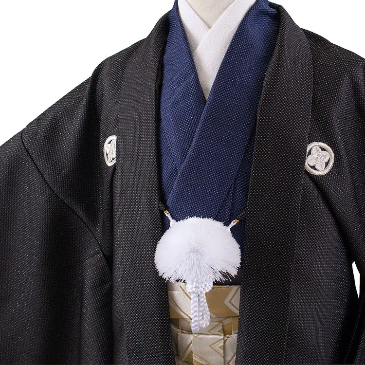 かんたん着付 小学校 卒業式 男の子 袴 黒地 1950