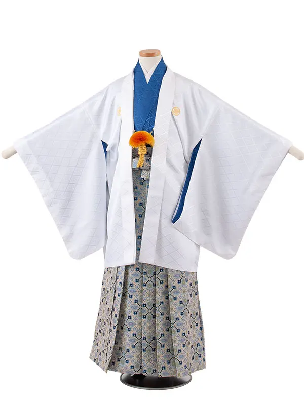 小学校 卒業式 男の子 袴 白地 1954