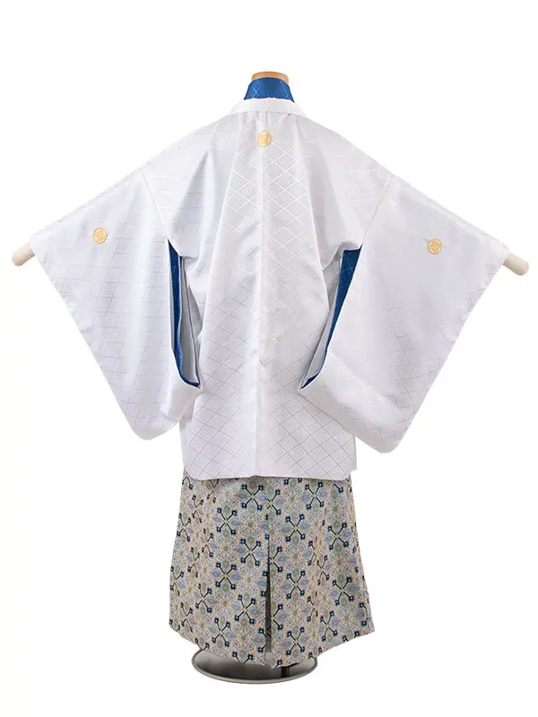 小学校 卒業式 男の子 袴 白地 1954