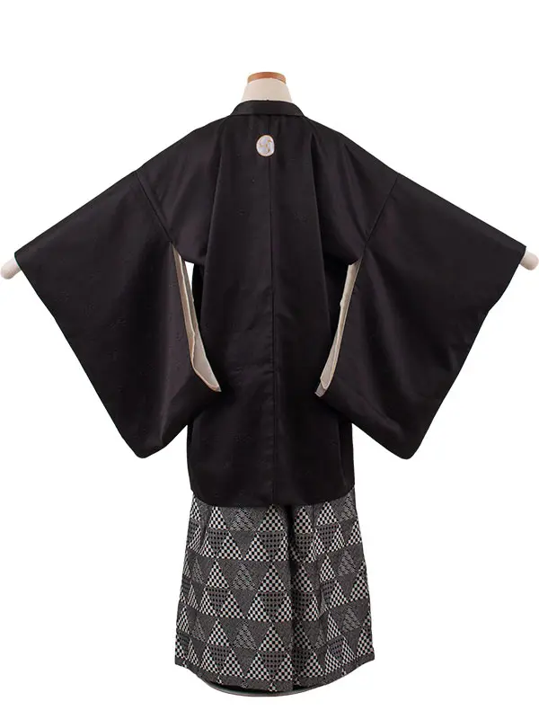 小学校 卒業式 男の子 袴 黒地 1957