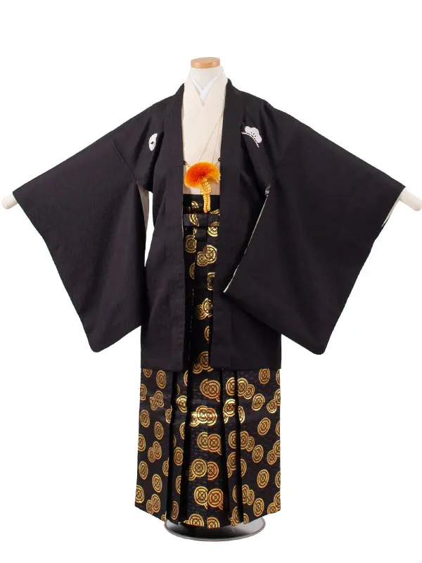 小学校 卒業式 男の子 袴 黒地 1958