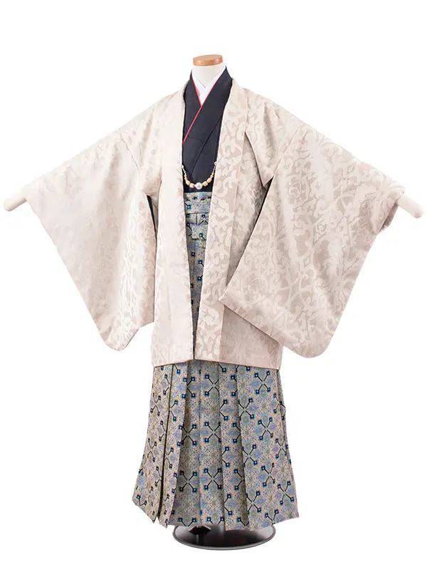 かんたん着付 小学校 卒業式 男の子 袴 ベージュ 1963