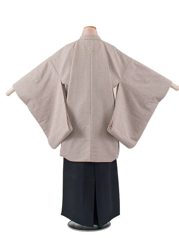 かんたん着付 小学校 卒業式 男の子 袴 モカ 千鳥格子 1968
