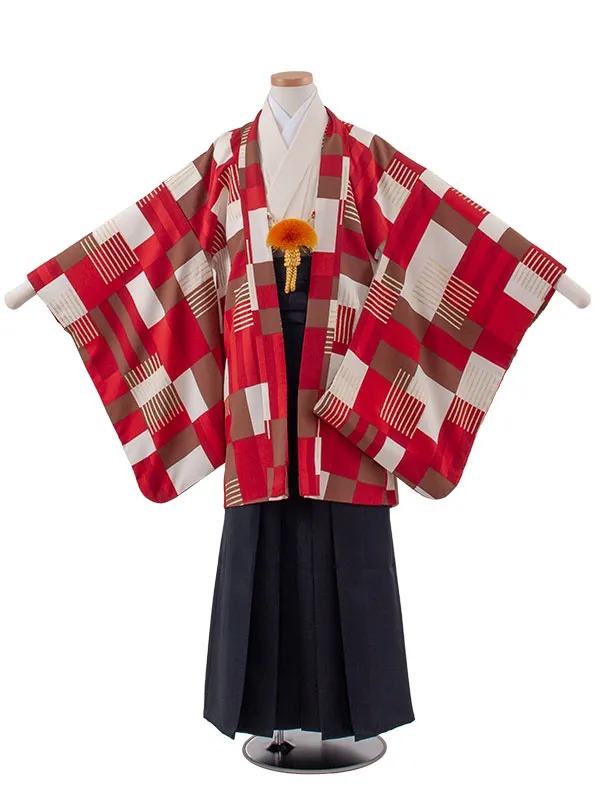 かんたん着付 小学校 卒業式 男の子 袴 幾何学模様 1971