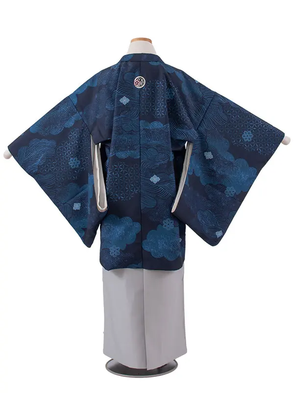 小学校 卒業式 男の子 袴 紺地 吉祥文様 1981