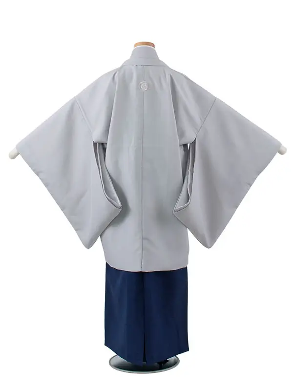 かんたん着付 小学校 卒業式 男の子 袴 グレー 1982