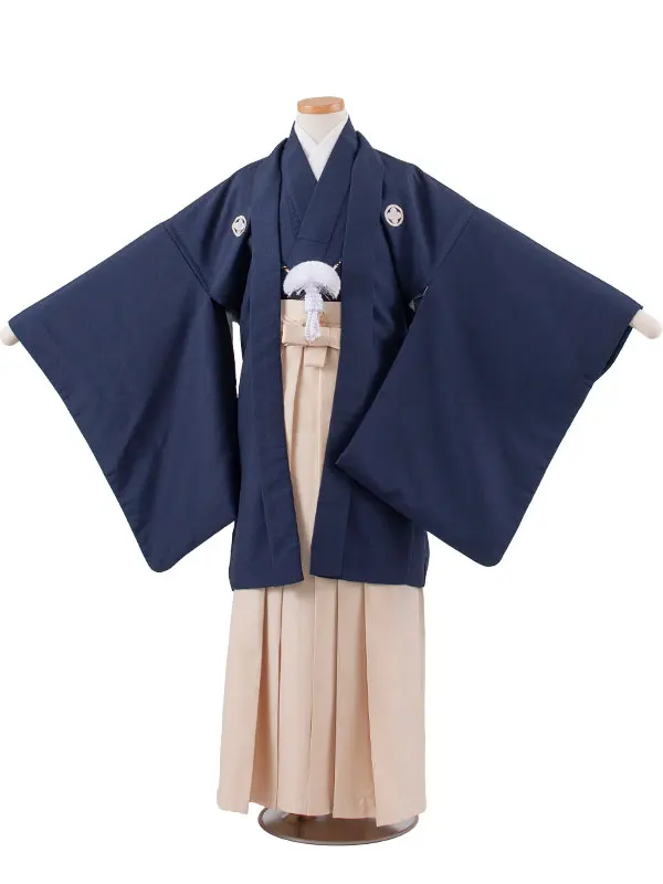 小学校 卒業式 男の子 袴 紺地 1985