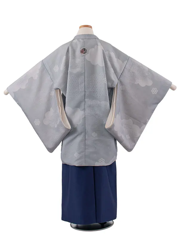 小学校 卒業式 男の子 袴 グレー 吉祥文様 1989
