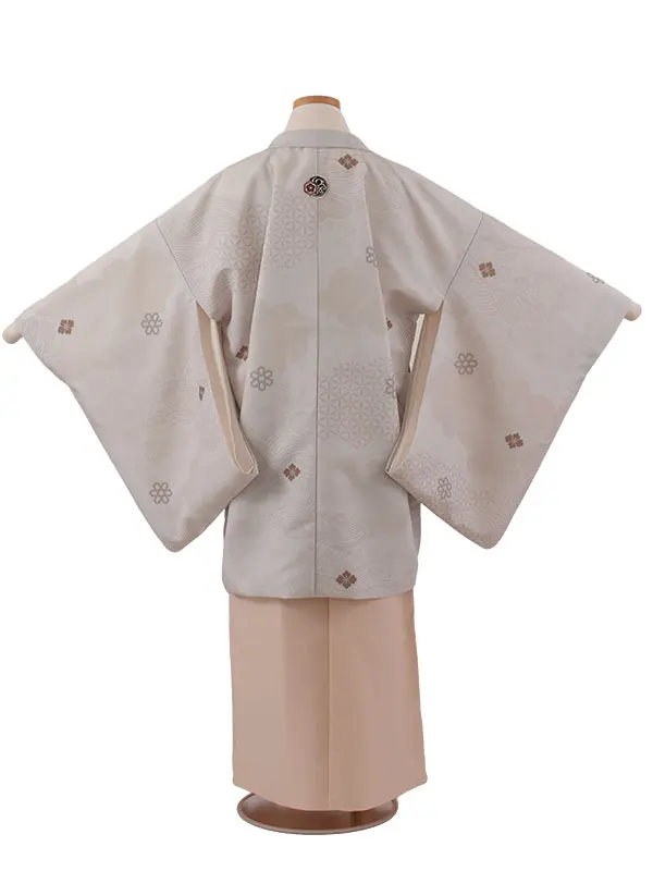 小学校 卒業式 男の子 袴 薄グレージュ 吉祥文様 1990