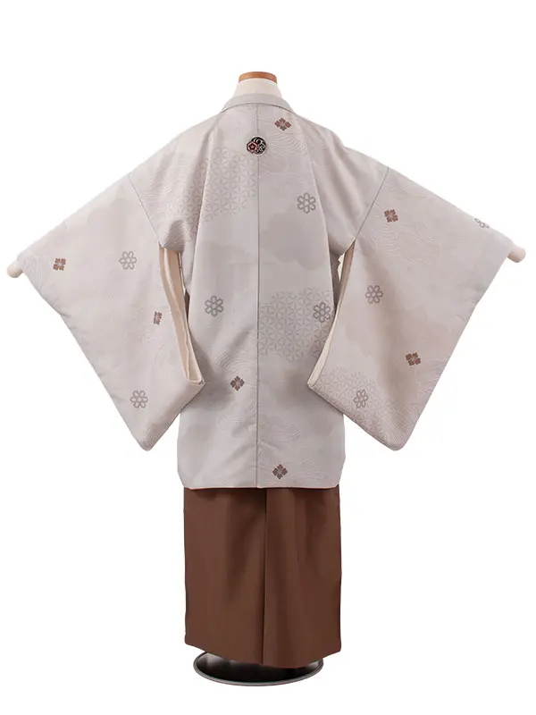 小学校 卒業式 男の子 袴 薄グレージュ 吉祥文様 1991