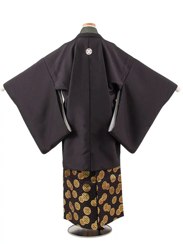 かんたん着付 小学校 卒業式 男の子 袴 黒地 2000