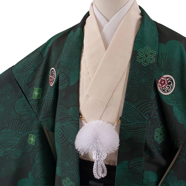 かんたん着付 小学校 卒業式 男の子 袴 緑地 吉祥文様 2021