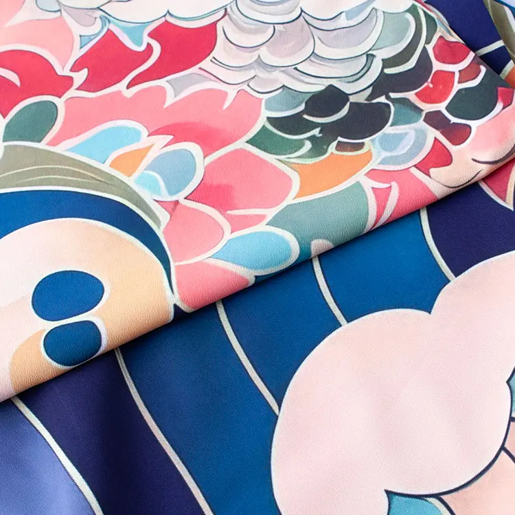 ジュニア着物 ベージュ 青海波 9057