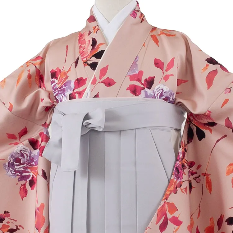 小学校卒業式かんたん袴（女の子） 薔薇 A053