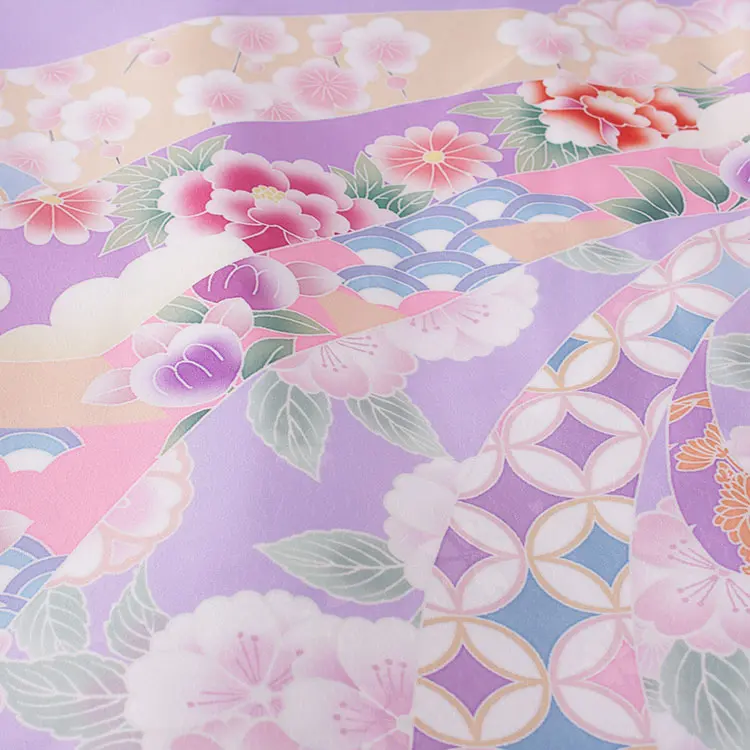 ジュニア着物 ラベンダー 華熨斗 C023