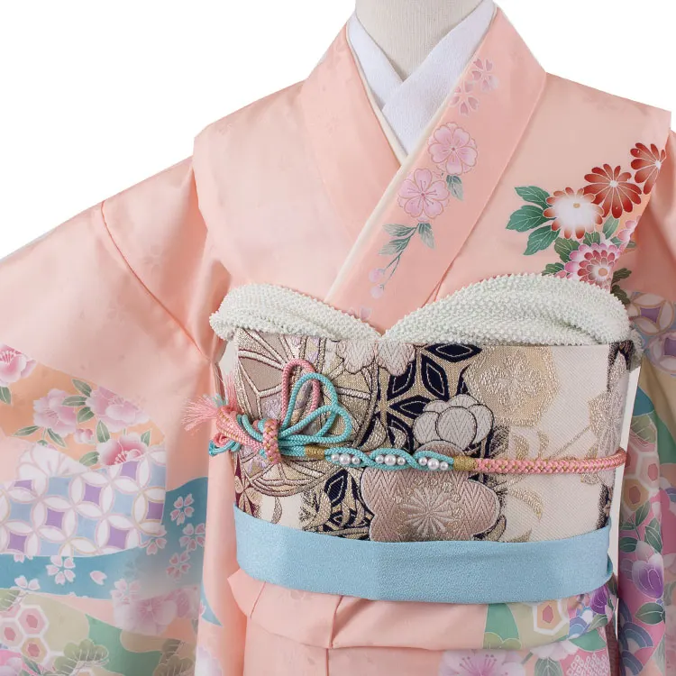 ジュニア着物 ピーチフィズ 華熨斗 C029