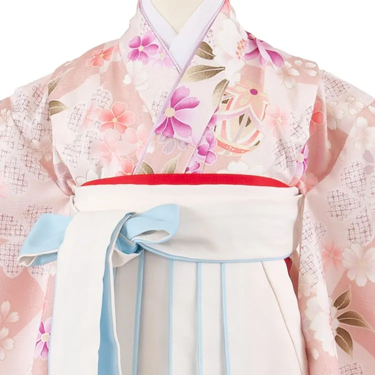 女児袴レンタル（5歳女の子） くすみピンク 桜鞠 A291