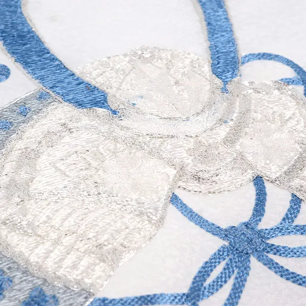 男の子 産着 レンタル お宮参り 白 鶴 かぶと 銀刺繍 水色