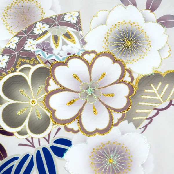 男の子産着レンタルお宮参り ﾍﾞｰｼﾞｭ 鞠 桜 菊 疋田 金刺繍
