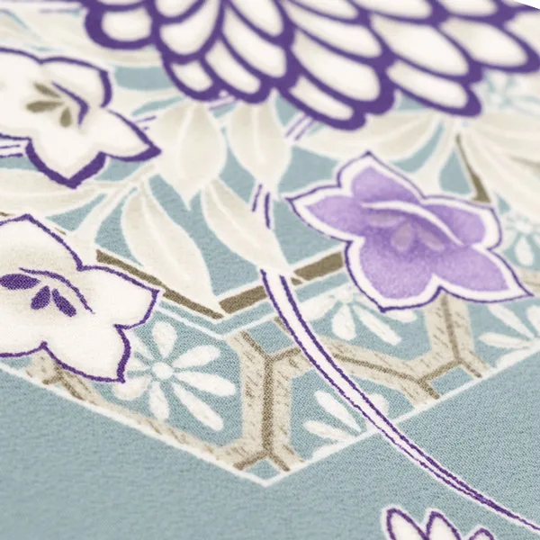 男の子産着レンタルお宮参り くすみ水色 菊 松 梅