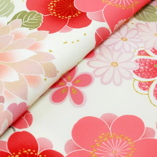 女の子産着 お宮参り 花尽くし ﾋﾟﾝｸ KAGURA