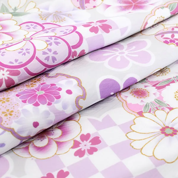 単衣 夏用 女の子産着レンタルお宮参り ﾊﾟｰﾙﾎﾜｲﾄ 金刺繍 毬 祝い花