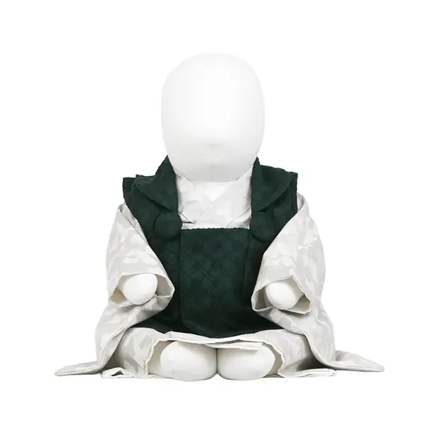 男児 ベビー(100日～) 刺繍風 緑/薄ｸﾞﾚｰ 白アニマル柄 ｾﾊﾟﾚｰﾄ