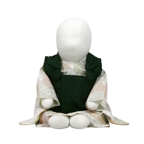 男児 ベビー(100日～) 刺繍風 緑/祝い柄 ｾﾊﾟﾚｰﾄ