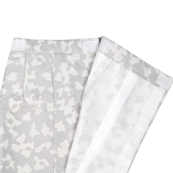 男児ベビー (100日～)オフ白ﾚｰｽ調/薄ｸﾞﾚｰ白アニマル柄 ｾﾊﾟﾚｰﾄ