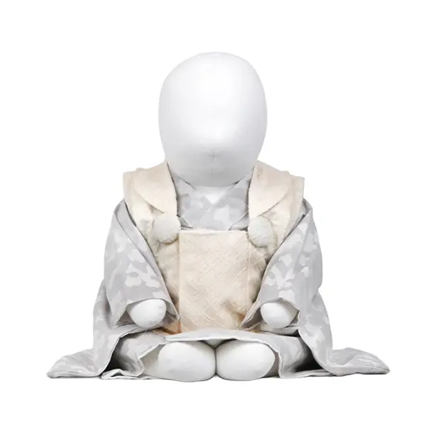 男児ベビー (100日～) 白/薄ｸﾞﾚｰ 白アニマル柄 ｾﾊﾟﾚｰﾄ