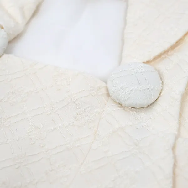 男児ベビー (100日～) 白/薄ｸﾞﾚｰ 白アニマル柄 ｾﾊﾟﾚｰﾄ