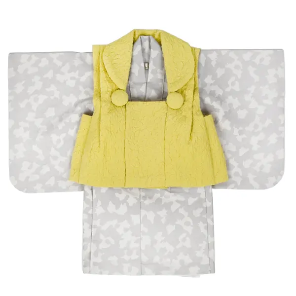 男児ベビー(100日～) ﾚﾓﾝｲｴﾛｰ/薄ｸﾞﾚｰ 白アニマル柄 ｾﾊﾟﾚｰﾄ