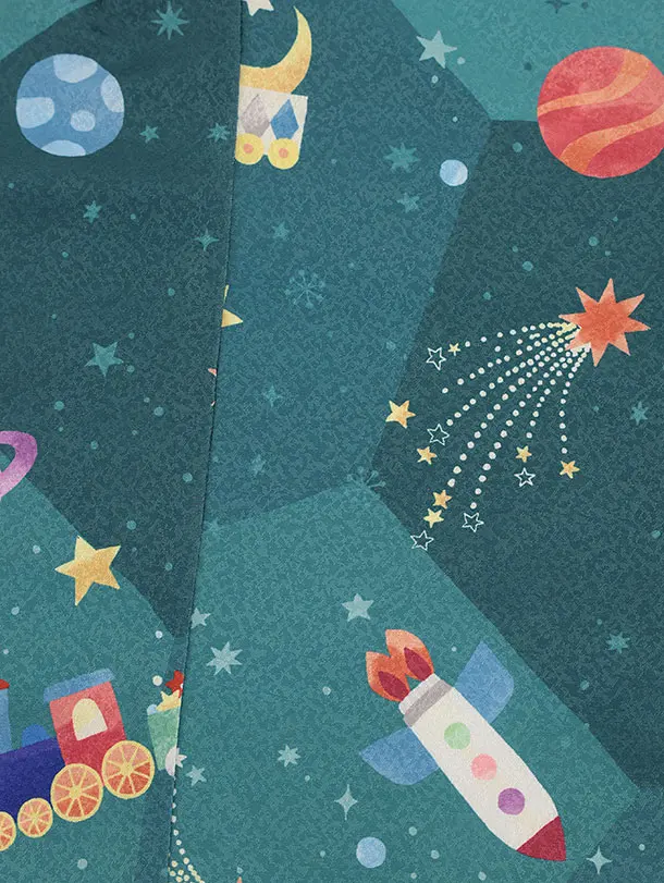 七五三2歳3歳男の子 ﾐﾝﾄｸﾞﾘｰﾝ/緑 機関車 宇宙【pitapita】