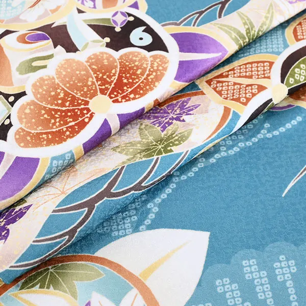 七五三 2歳 男の子 ﾚﾝﾀﾙ 白 水色ぼかし/ くすみ水色 松橘