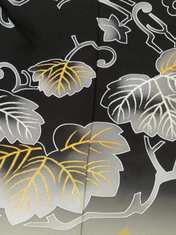 かんたん七五三 5歳男袴 葵 黒 グレー 茶袴