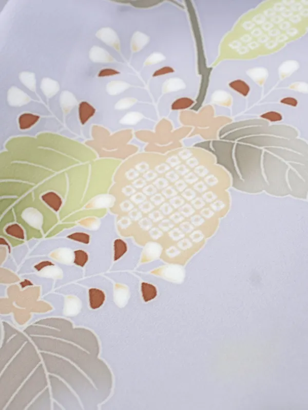 かんたん七五三 5歳男袴 薄群青色 鶴 竹 葵